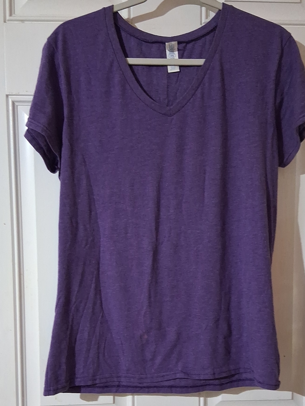 Delta Purple V-Neck Short Sleeve Tee